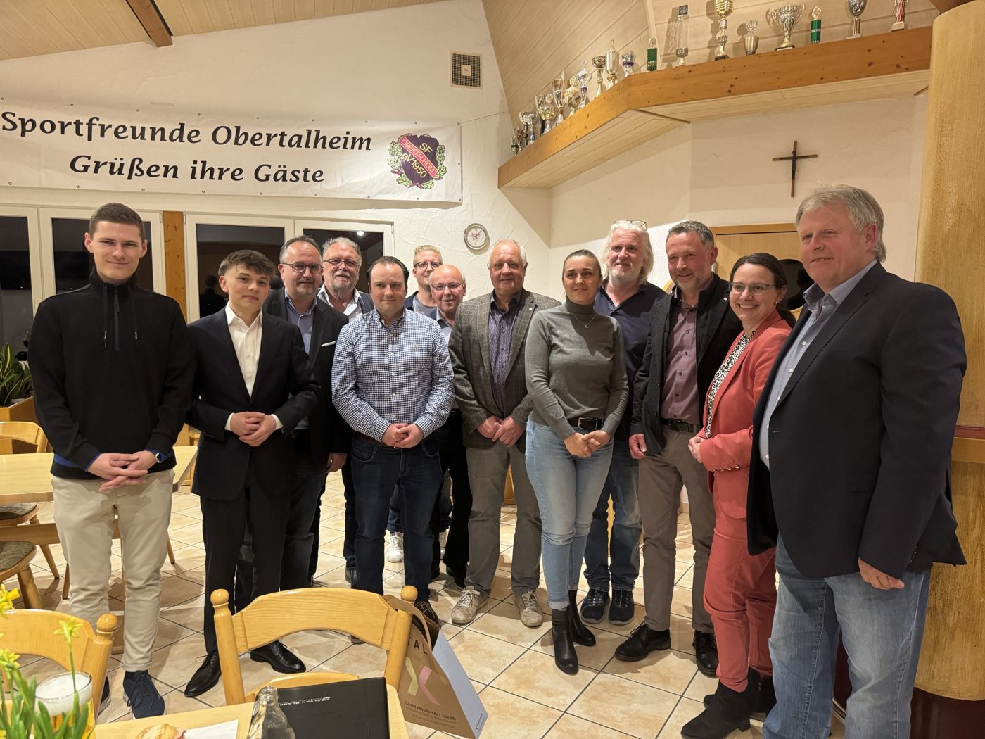 Mitglieder des CDU-Stadtverbands Horb nach der Vorstandswahl im Sportheim der Sportfreunde Obertalheim